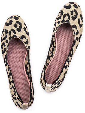 Women's Yellow Ballet Flat Low Wedge Comfort Soft Round Toe Slip Shoes
